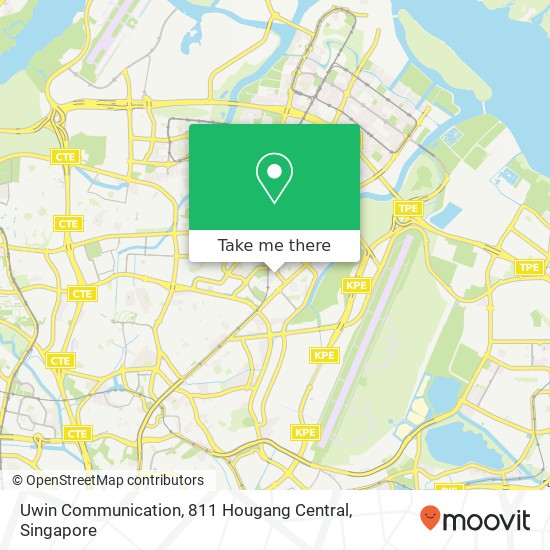 Uwin Communication, 811 Hougang Central map