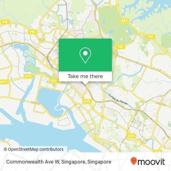 Commonwealth Ave W, Singapore map