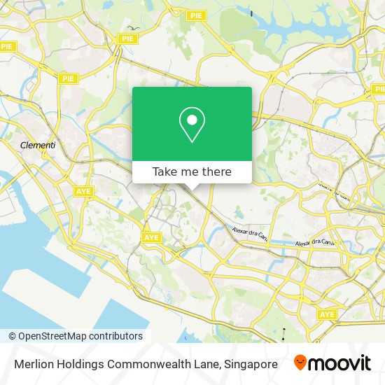 Merlion Holdings Commonwealth Lane map