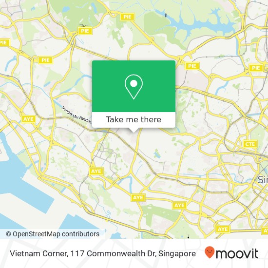 Vietnam Corner, 117 Commonwealth Dr map