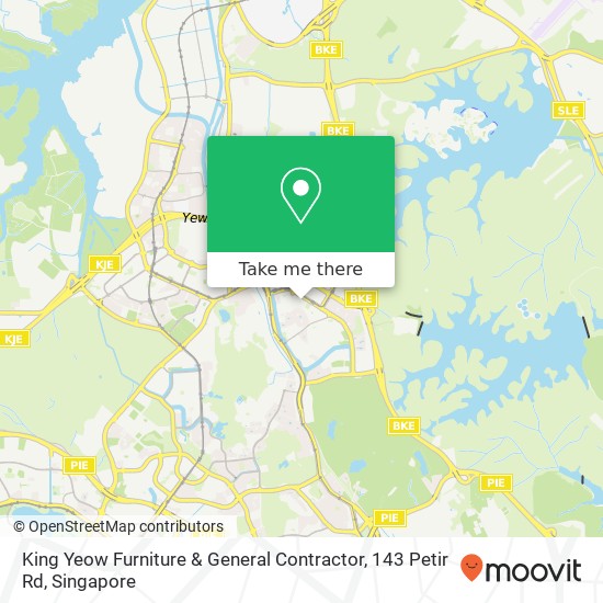 King Yeow Furniture & General Contractor, 143 Petir Rd map