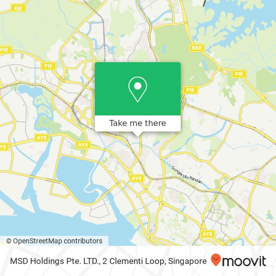 MSD Holdings Pte. LTD., 2 Clementi Loop地图