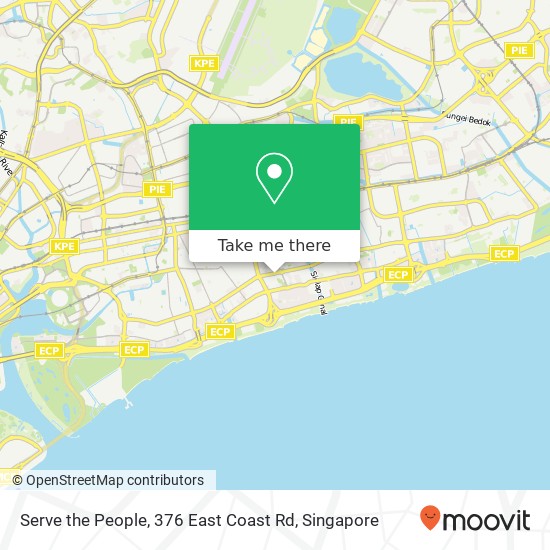Serve the People, 376 East Coast Rd map