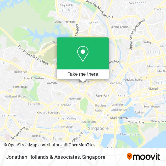 Jonathan Hollands & Associates map