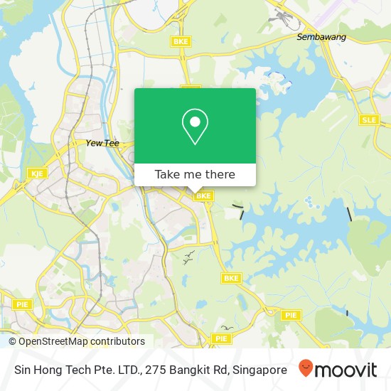 Sin Hong Tech Pte. LTD., 275 Bangkit Rd地图