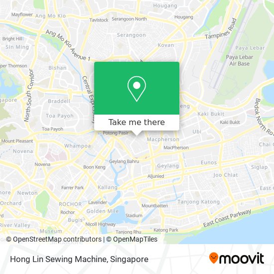 Hong Lin Sewing Machine map