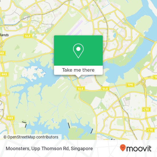 Moonsters, Upp Thomson Rd map