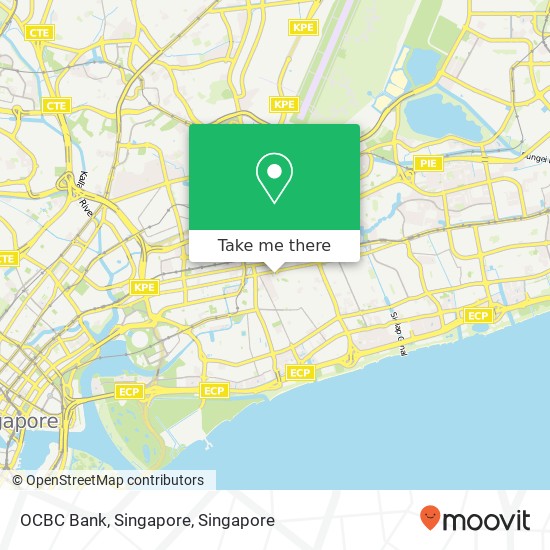 OCBC Bank, Singapore map