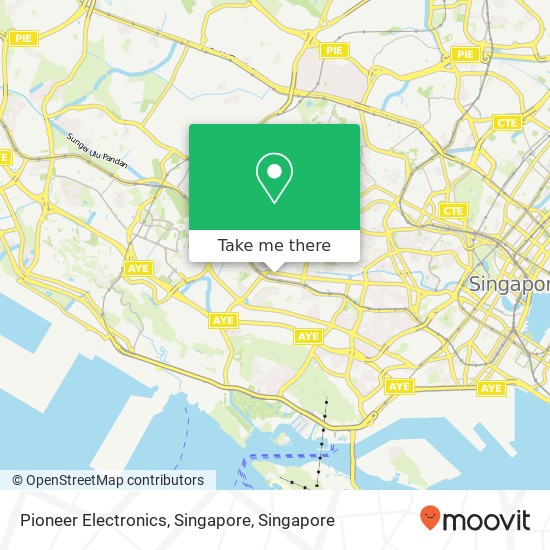 Pioneer Electronics, Singapore map
