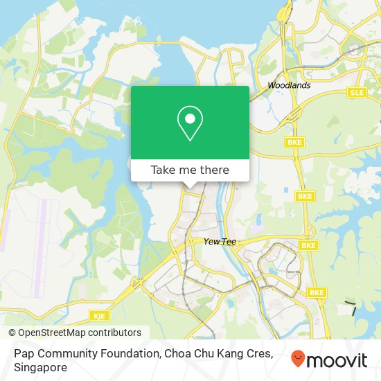 Pap Community Foundation, Choa Chu Kang Cres map