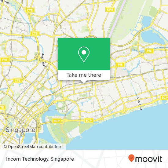 Incom Technology, Sims Ave map