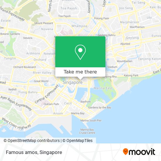 Famous amos map