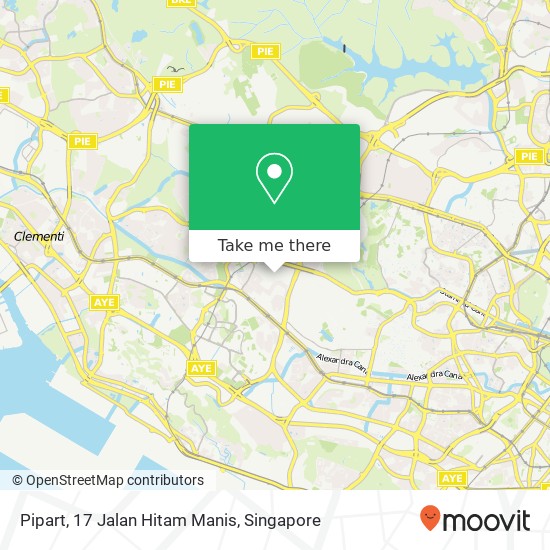 Pipart, 17 Jalan Hitam Manis地图