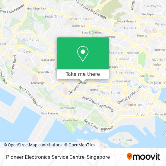 Pioneer Electronics Service Centre map