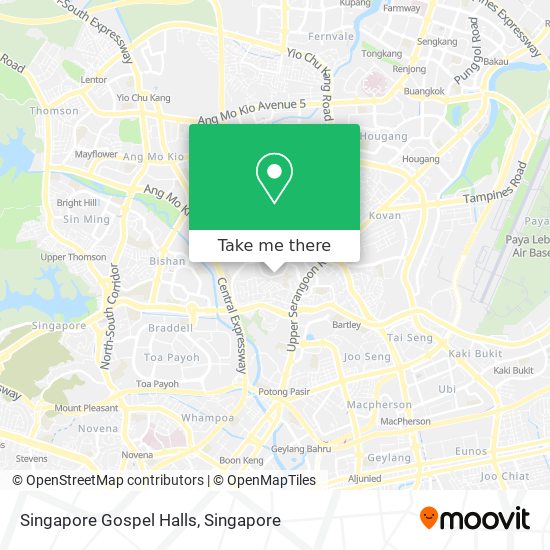 Singapore Gospel Halls map