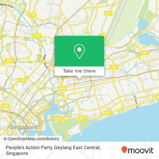 People's Action Party, Geylang East Central map