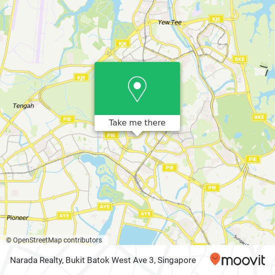 Narada Realty, Bukit Batok West Ave 3 map