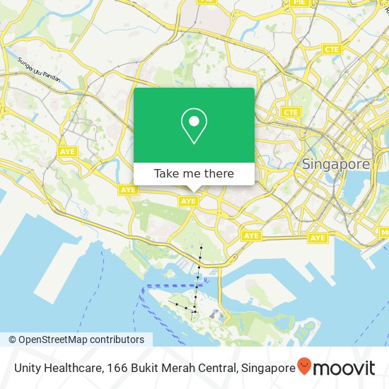 Unity Healthcare, 166 Bukit Merah Central map