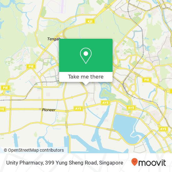 Unity Pharmacy, 399 Yung Sheng Road map