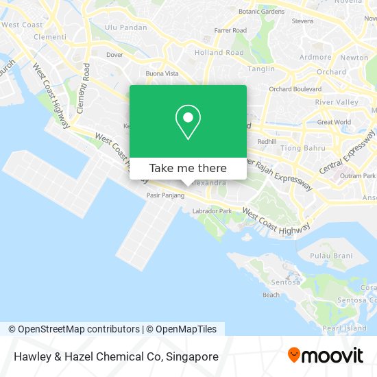 Hawley & Hazel Chemical Co map