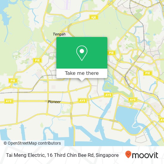 Tai Meng Electric, 16 Third Chin Bee Rd map