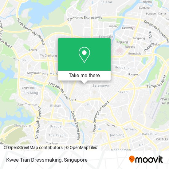 Kwee Tian Dressmaking map