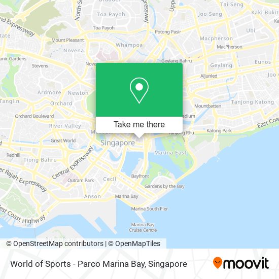 World of Sports - Parco Marina Bay地图