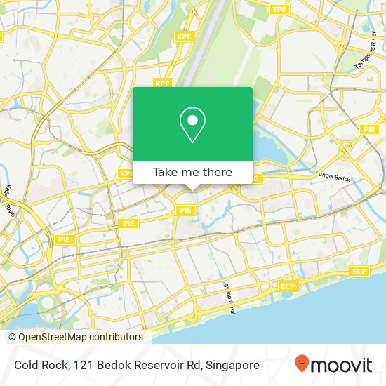 Cold Rock, 121 Bedok Reservoir Rd map