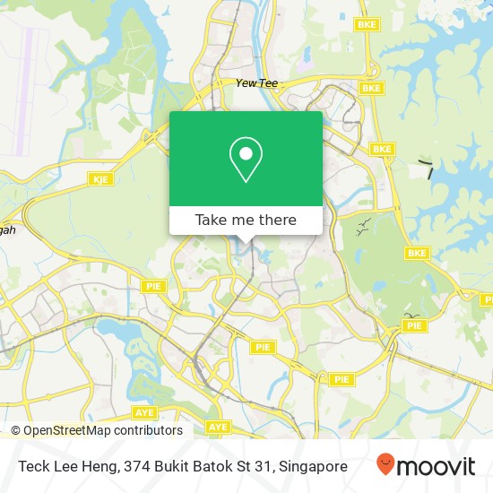 Teck Lee Heng, 374 Bukit Batok St 31 map