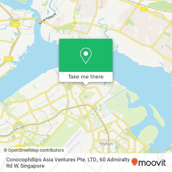 Conocophillips Asia Ventures Pte. LTD., 60 Admiralty Rd W map