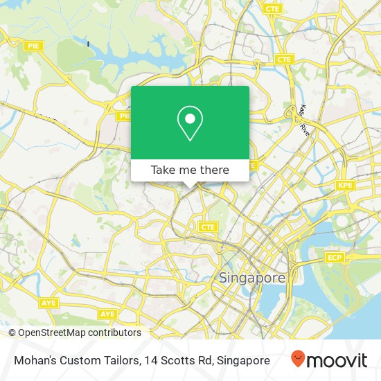 Mohan's Custom Tailors, 14 Scotts Rd地图