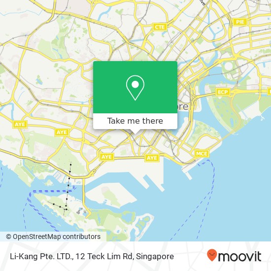 Li-Kang Pte. LTD., 12 Teck Lim Rd map