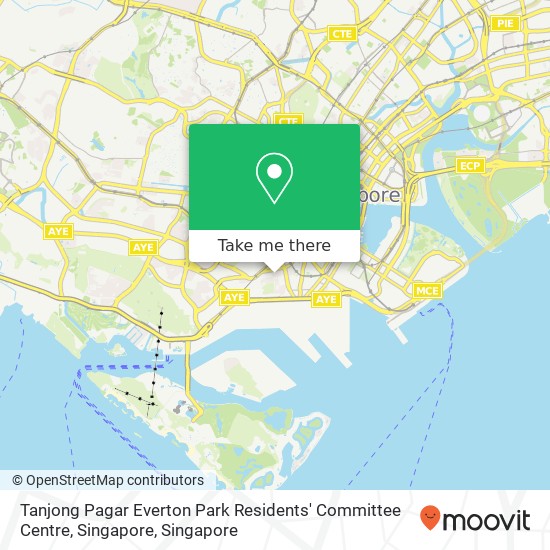 Tanjong Pagar Everton Park Residents' Committee Centre, Singapore map