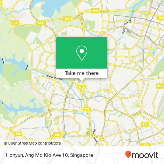 Honyun, Ang Mo Kio Ave 10地图