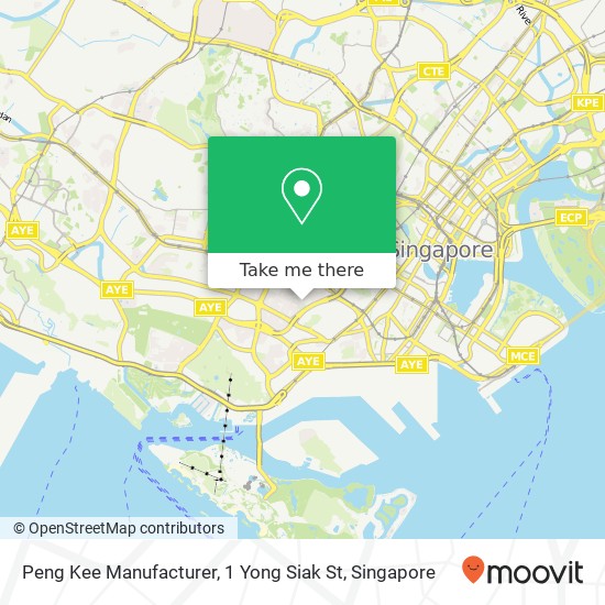 Peng Kee Manufacturer, 1 Yong Siak St地图