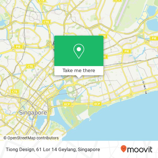 Tiong Design, 61 Lor 14 Geylang地图