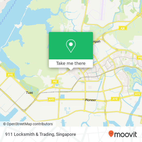 911 Locksmith & Trading map