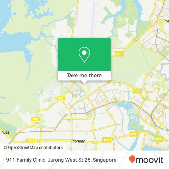 911 Family Clinic, Jurong West St 25 map