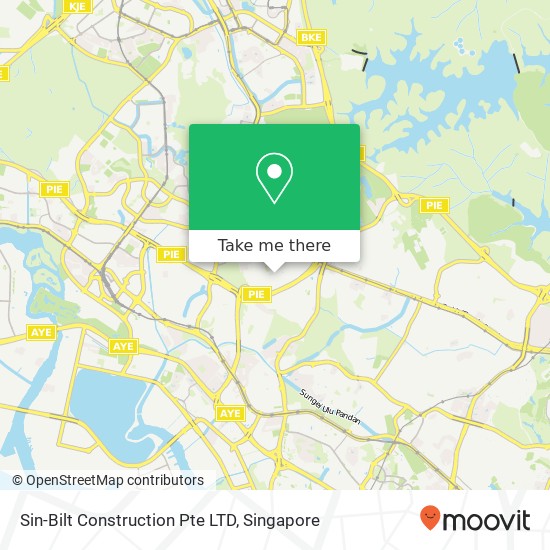 Sin-Bilt Construction Pte LTD, 24 Kismis Grn map