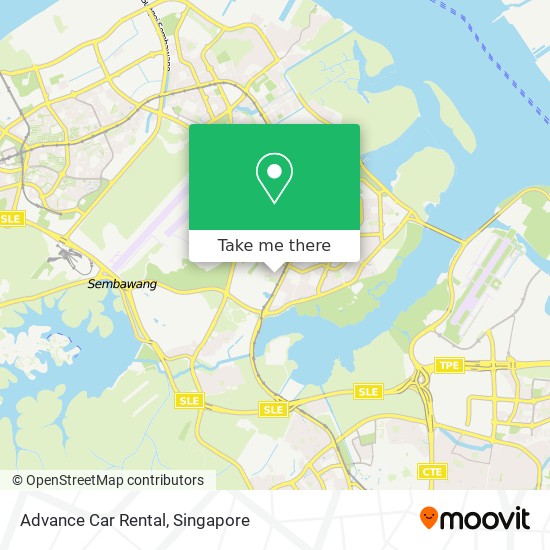 Advance Car Rental map