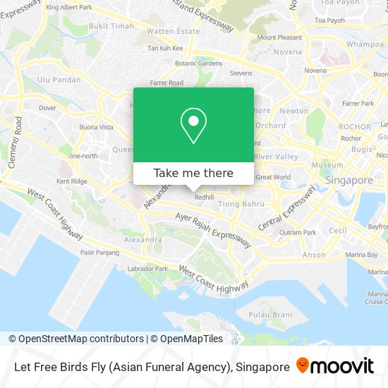 Let Free Birds Fly (Asian Funeral Agency) map