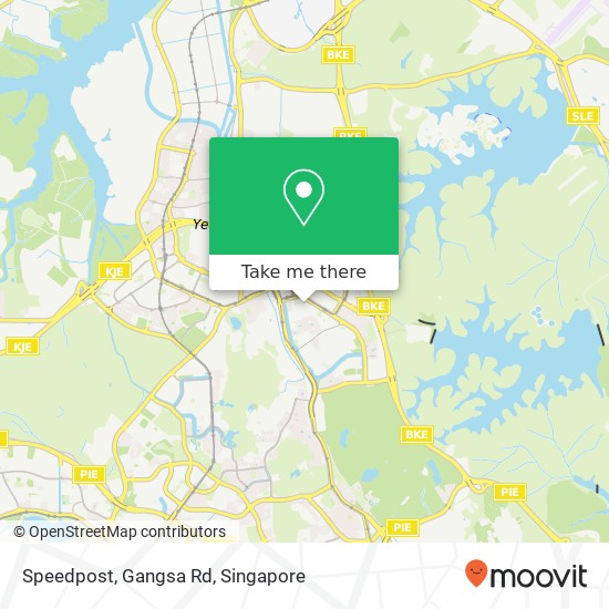 Speedpost, Gangsa Rd map