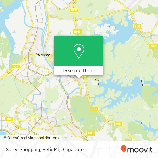 Spree Shopping, Petir Rd map