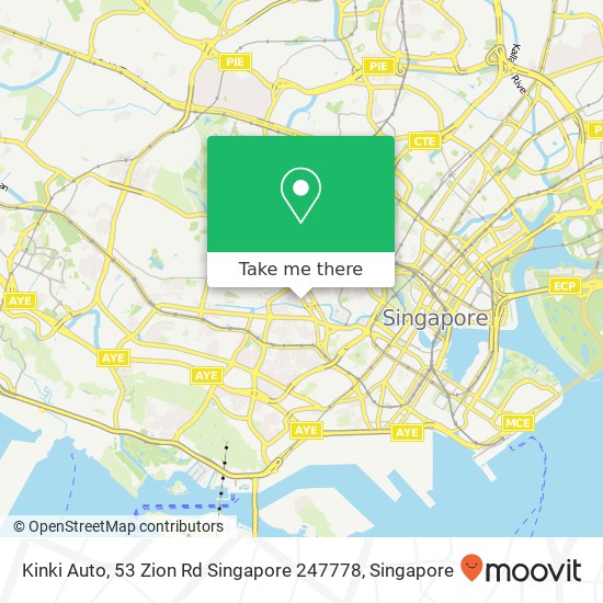 Kinki Auto, 53 Zion Rd Singapore 247778地图