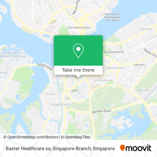Baxter Healthcare sa, Singapore Branch map