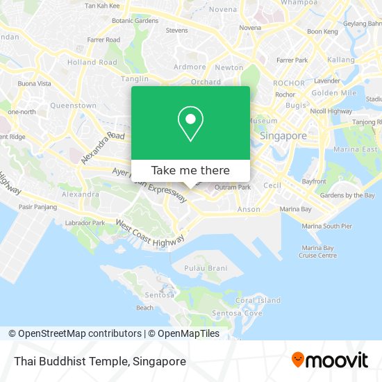 Thai Buddhist Temple map