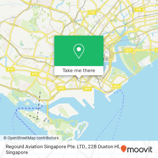 Regourd Aviation Singapore Pte. LTD., 22B Duxton Hl地图