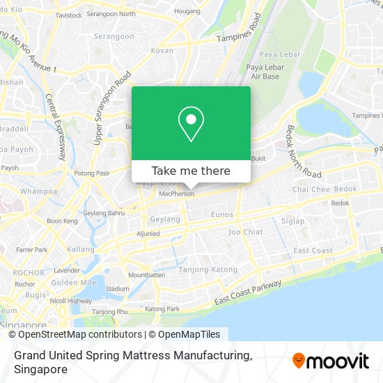 Grand United Spring Mattress Manufacturing map