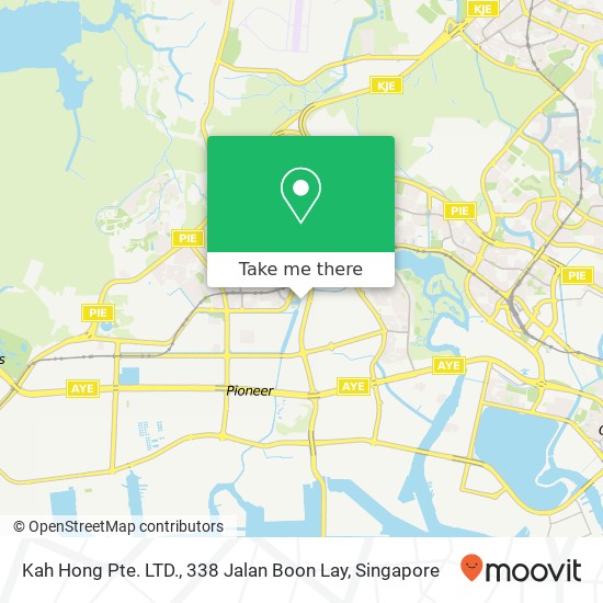 Kah Hong Pte. LTD., 338 Jalan Boon Lay地图