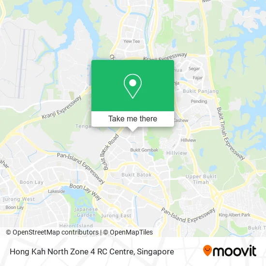 Hong Kah North Zone 4 RC Centre map